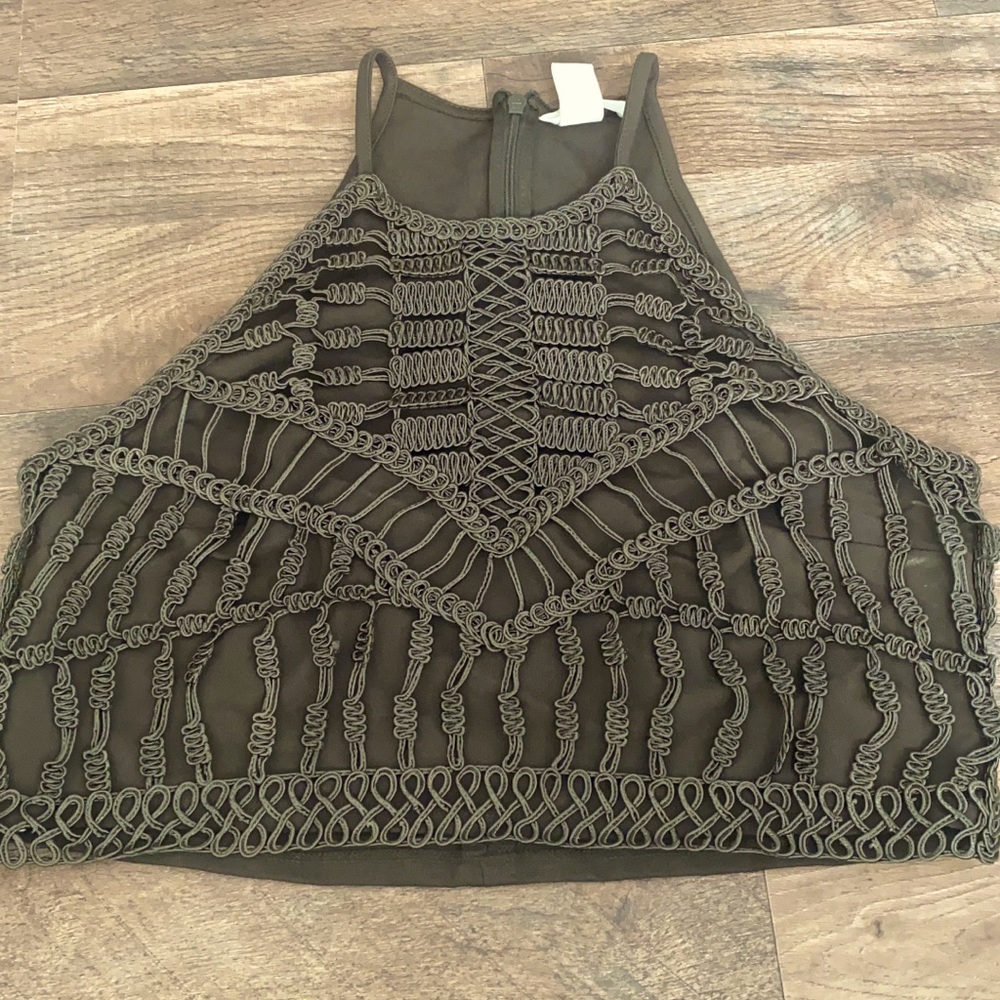 H&M crocheted crop top!